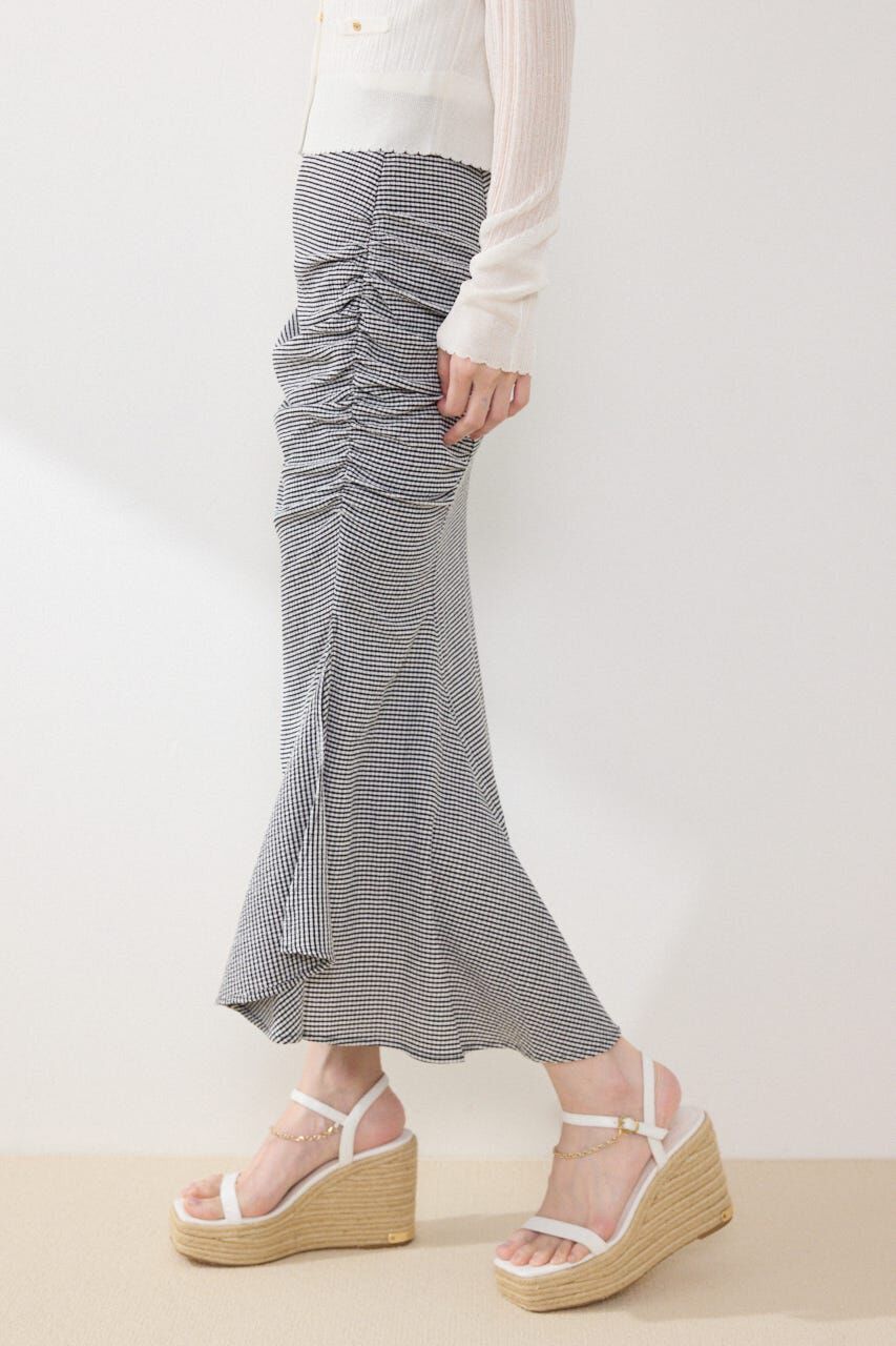 rienda「ギャザーマーメイドジャストウエストスカート」|スカート|