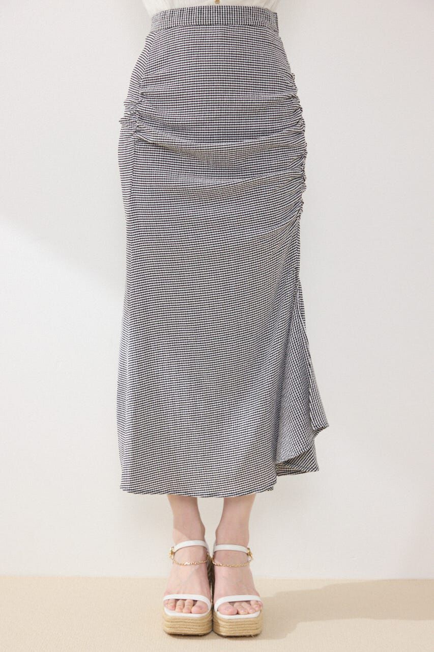 rienda「ギャザーマーメイドジャストウエストスカート」|スカート|