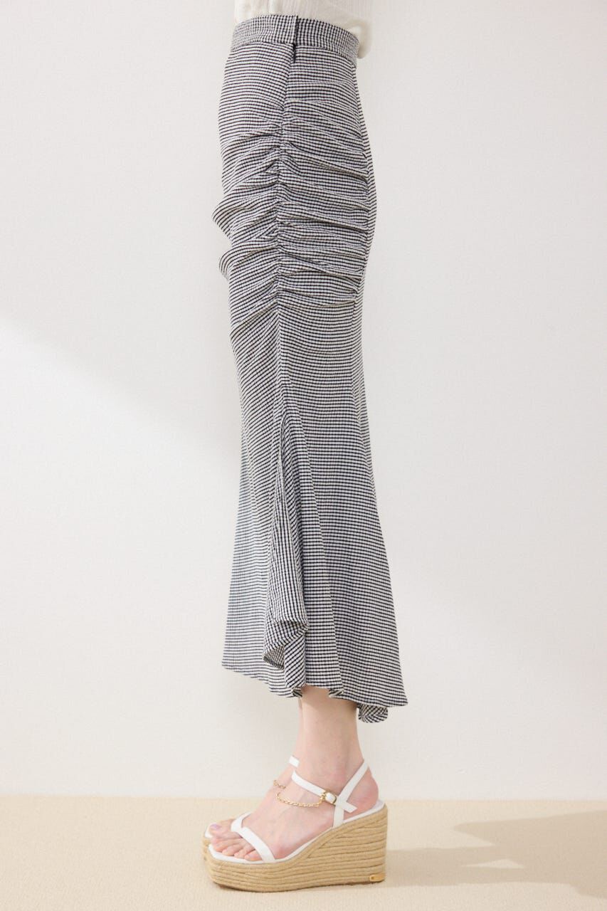 rienda「ギャザーマーメイドジャストウエストスカート」|スカート|