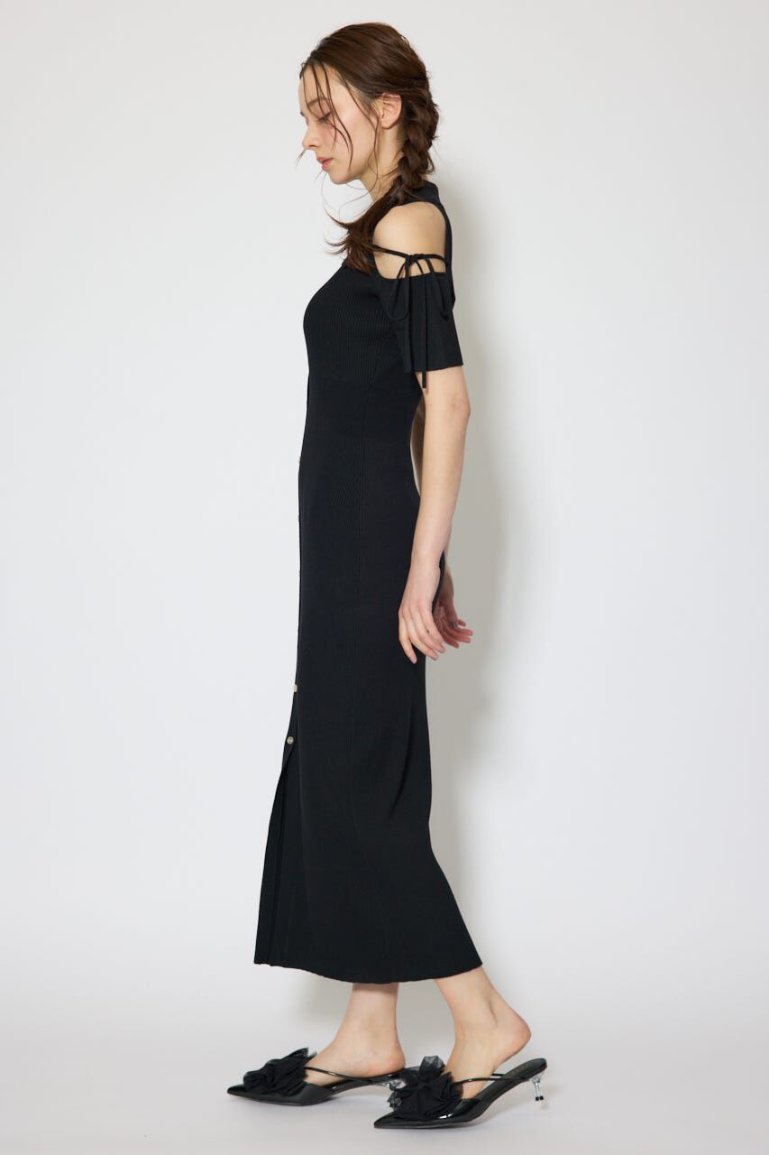 rienda「リボン付きアメスリニットワンピース」|ワンピース|