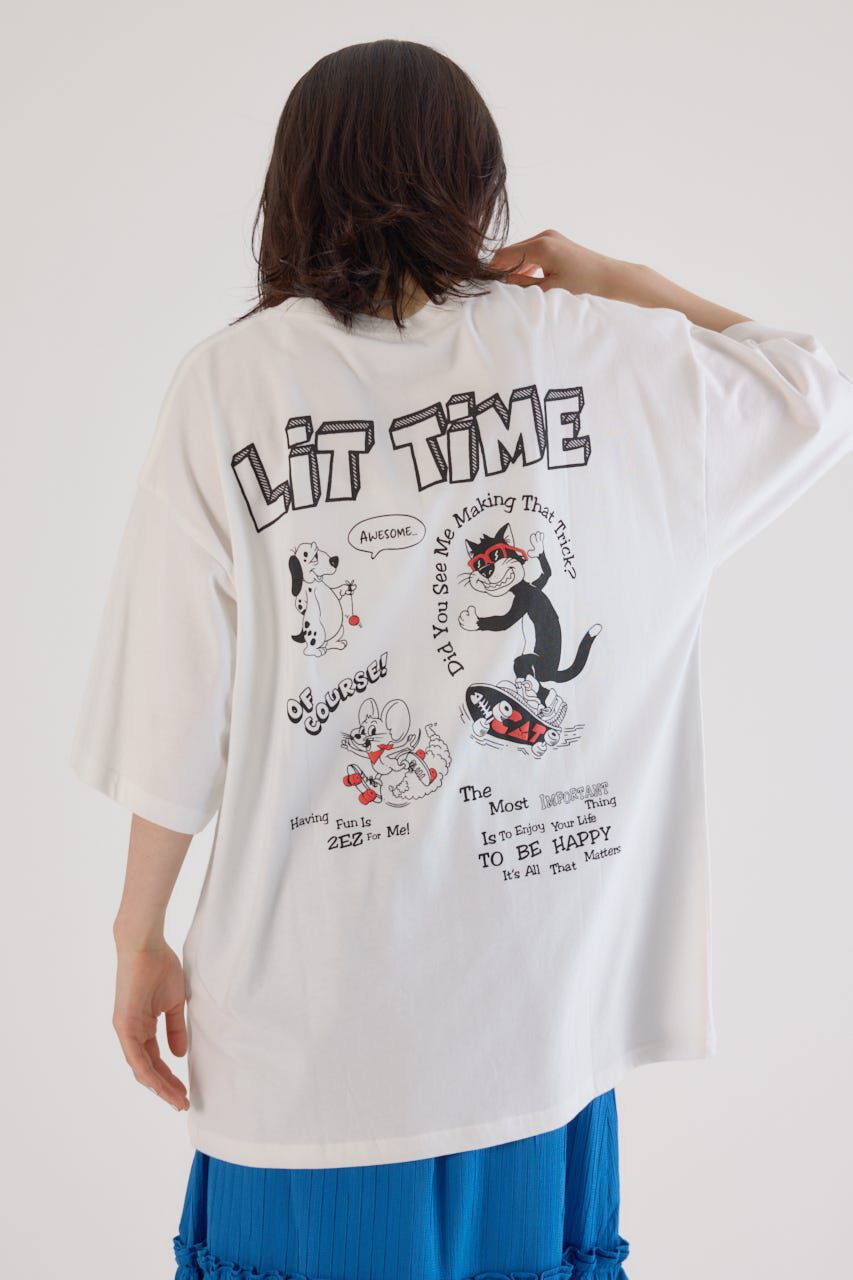 RODEO CROWNS「Lit Time Tシャツ」|Tシャツ・カットソー|O/WHT1