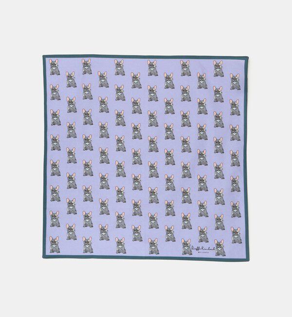 UNITED ARROWS「＜Dieffe Kinloch＞FRENCH BULLDOG/ハンカチ」|ハンカチ|