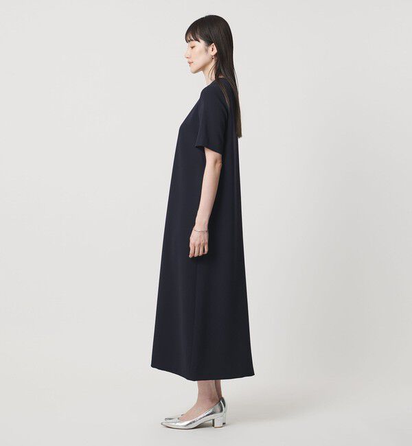 UNITED ARROWS「Drapy ショートスリーブ ワンピース ‐ウォッシャブル‐」|ワンピース|