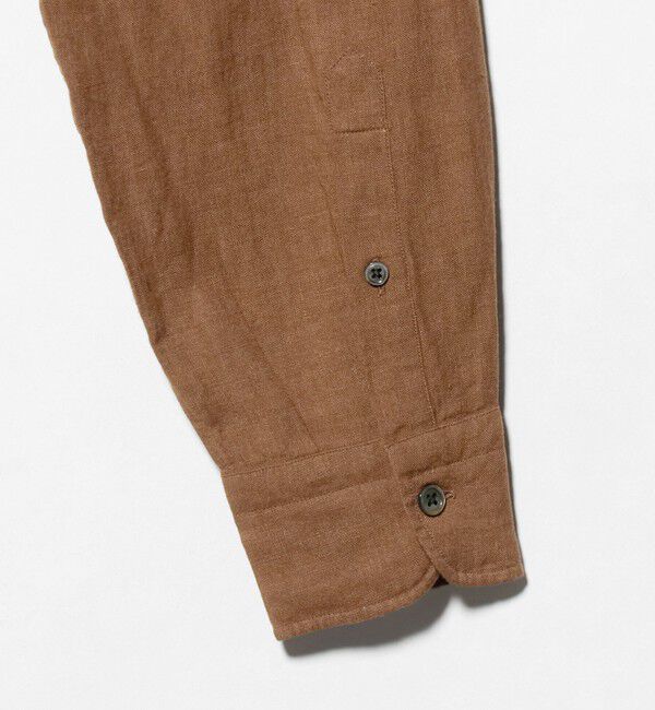 UNITED ARROWS「LIBECO リネン バンドカラー シャツ」|シャツ・ブラウス|