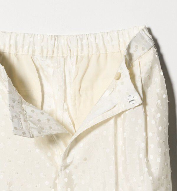 UNITED ARROWS「ドット サテン 2タック ワイドパンツ」|スラックス|