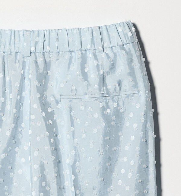 UNITED ARROWS「ドット サテン 2タック ワイドパンツ」|スラックス|