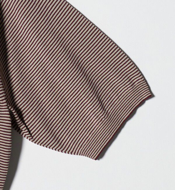 UNITED ARROWS「ショートスリーブ ボーダー ニットポロシャツ UA COZY ウォッシャブル 抗菌防臭」|ポロシャツ|