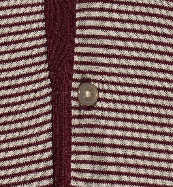 UNITED ARROWS「ショートスリーブ ボーダー ニットポロシャツ UA COZY ウォッシャブル 抗菌防臭」|ポロシャツ|