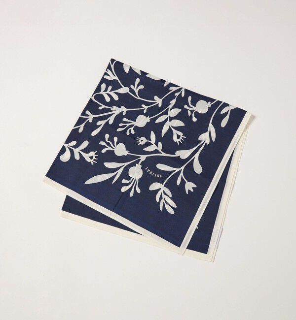 UNITED ARROWS「【別注】＜HOLIDAY BOILEAU＞リーフ スカーフ」|バンダナ・スカーフ|NAVY
