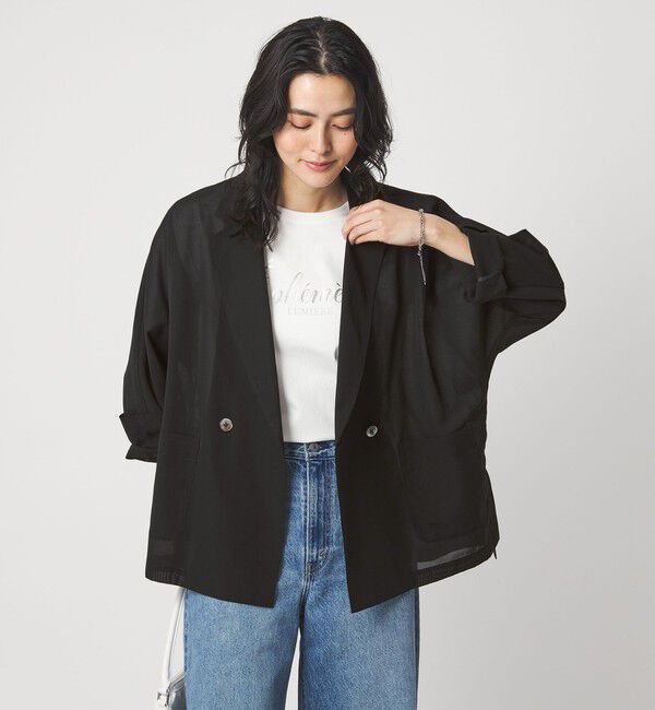 UNITED ARROWS green label relaxing「［size SHORTあり］VeryLight  ベリーライト ジャケット ウォッシャブル 接触冷感」|テーラードジャケット|BLACK