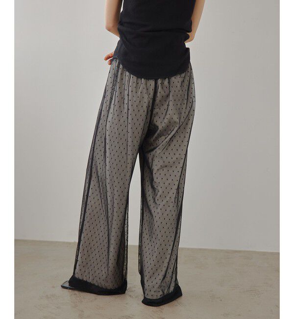 EMMEL REFINES「＜EMMEL REFINES＞EM ドットチュール レイヤー パンツ」|チノ|