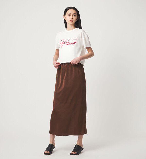 EMMEL REFINES「＜EMMEL REFINES＞EM ロゴプリント ボックス Tシャツ」|Tシャツ・カットソー|