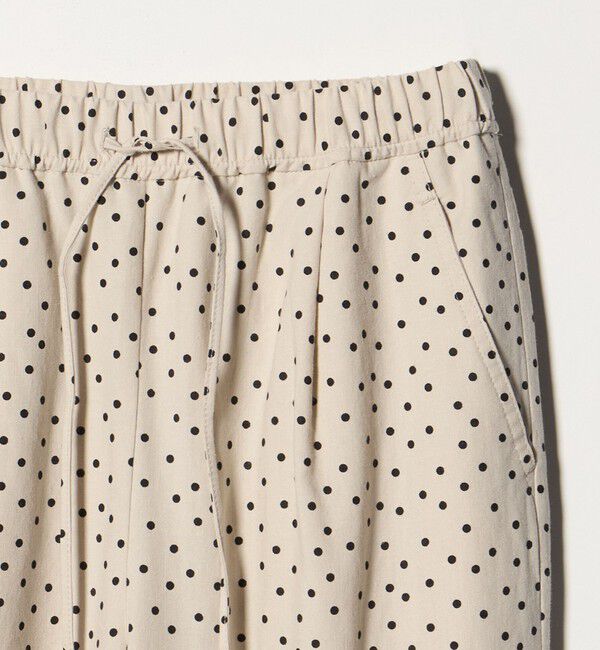 UNITED ARROWS green label relaxing「BREEZE LINEN ブリーズリネン ワイド パンツ オフホワイト ドット」|その他|