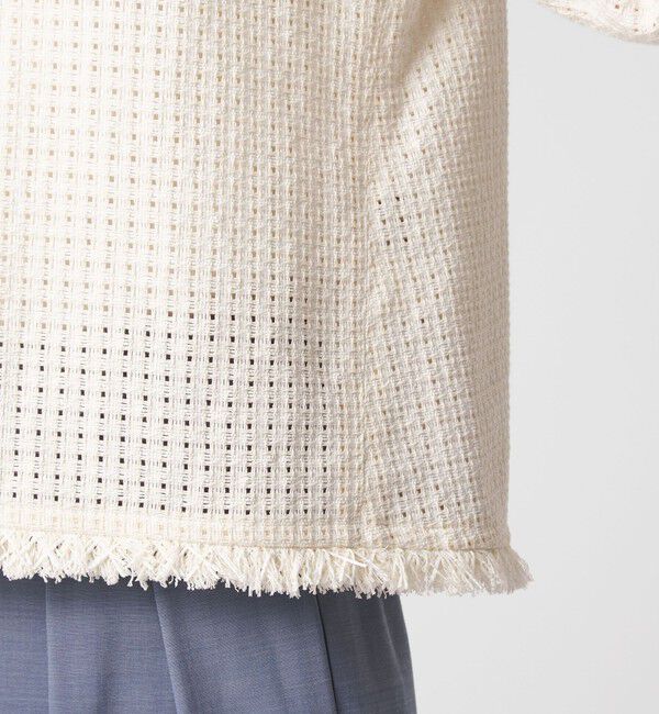 UNITED ARROWS green label relaxing「ラティス ツイードライク プルオーバー」|シャツ・ブラウス|