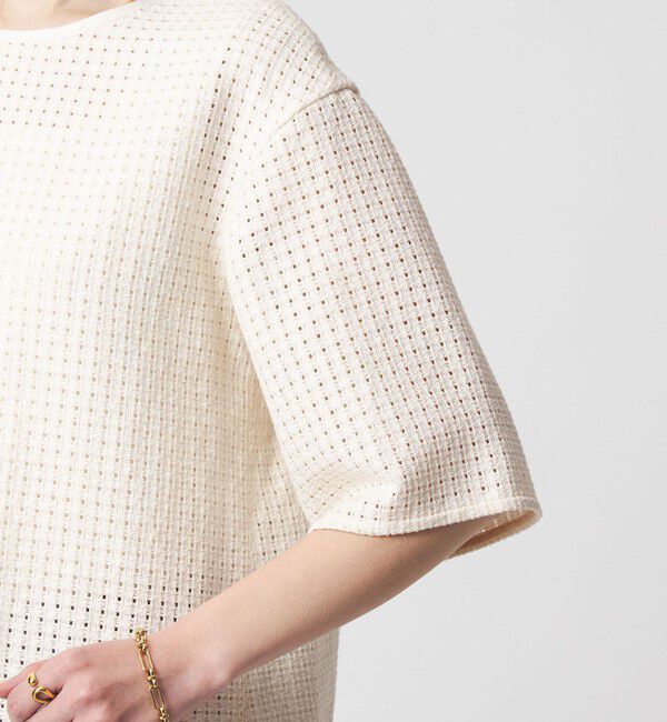 UNITED ARROWS green label relaxing「ラティス ツイードライク プルオーバー」|シャツ・ブラウス|