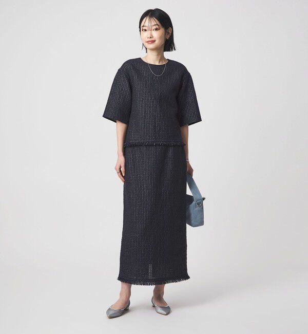 UNITED ARROWS green label relaxing「ラティス ツイードライク プルオーバー」|シャツ・ブラウス|