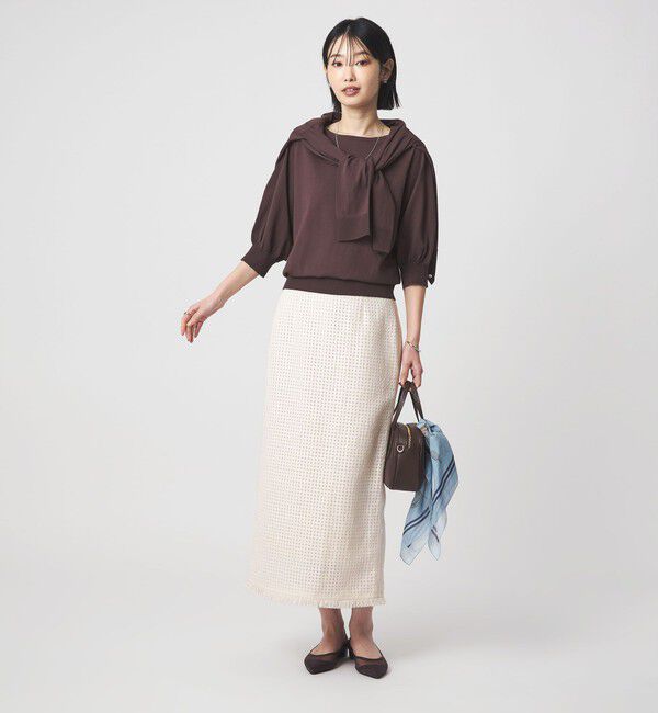 UNITED ARROWS green label relaxing「ラティス ツイードライク タイトスカート」|タイト|