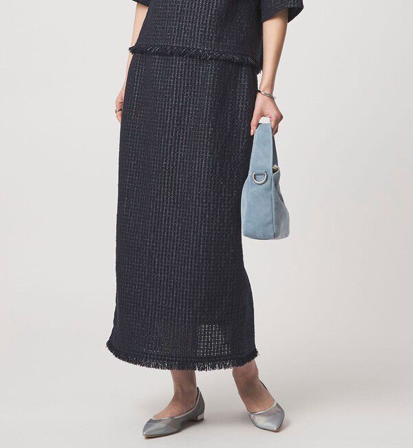 UNITED ARROWS green label relaxing「ラティス ツイードライク タイトスカート」|タイト|