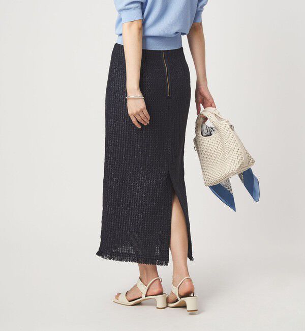 UNITED ARROWS green label relaxing「ラティス ツイードライク タイトスカート」|タイト|