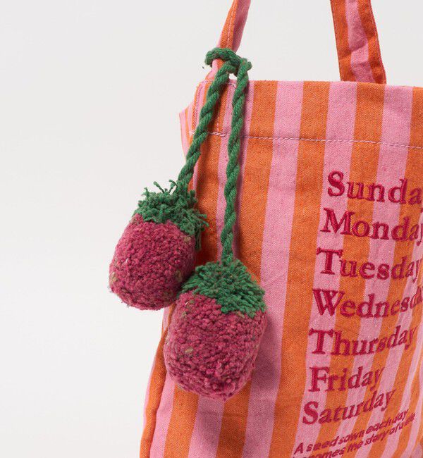 UNITED ARROWS green label relaxing「【別注】＜beej＞チャーム付き ストライプ トートバッグ / キッズ」|トートバッグ|