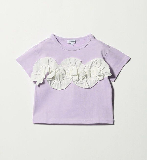 UNITED ARROWS green label relaxing「【スタメンシリーズ】フリル Tシャツ / キッズ  100cm-160cm」|Tシャツ・カットソー|