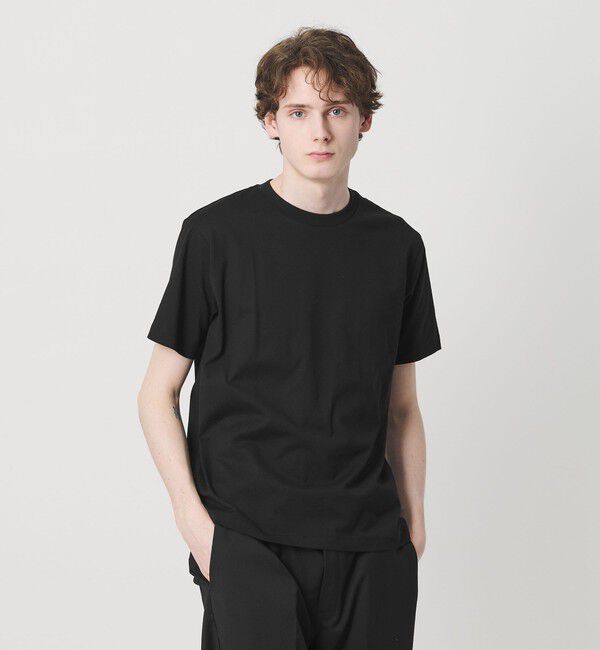 BEAUTY&YOUTH UNITED ARROWS「ハイゲージ オーガニックコットン Tシャツ 」|Tシャツ・カットソー|BLACK