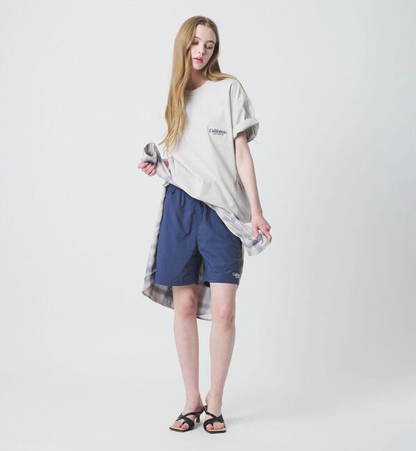 California General Store「＜CGS.＞オーガニック コットン クルーネック ロゴ Tシャツ」|Tシャツ・カットソー|