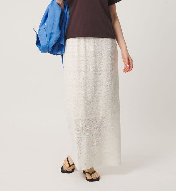 BEAUTY&YOUTH UNITED ARROWS「レースプリーツ タイトスカート ウォッシャブル」|タイト|