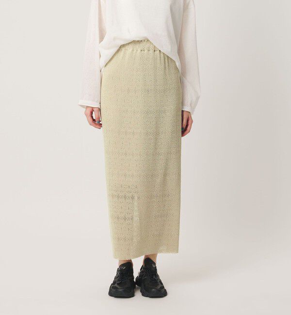 BEAUTY&YOUTH UNITED ARROWS「レースプリーツ タイトスカート ウォッシャブル」|タイト|