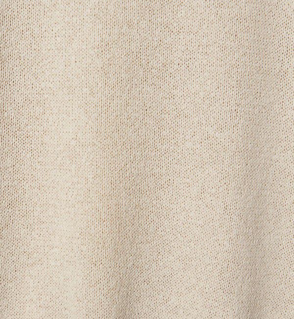 BEAUTY&YOUTH UNITED ARROWS「ペーパーヤーン サドルスリーブ クルーネック ニット ウォッシャブル」|ニット・セーター|