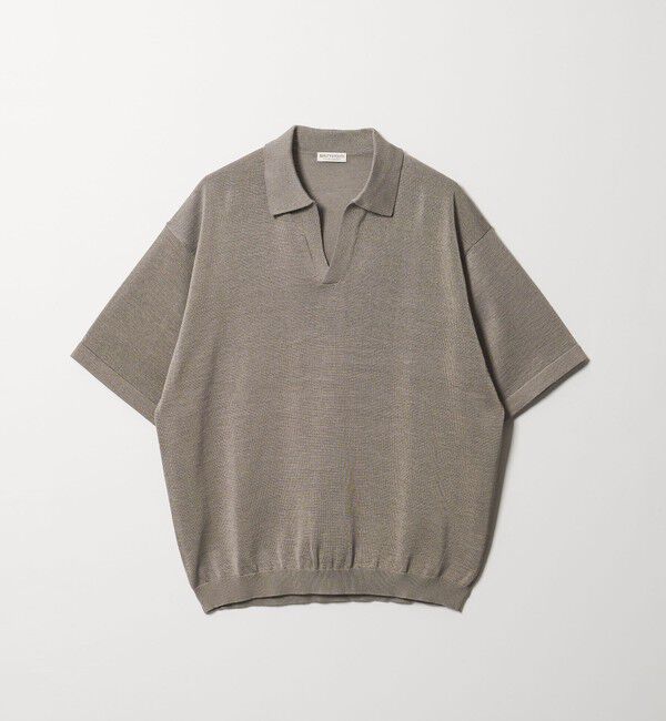 BEAUTY&YOUTH UNITED ARROWS「シャイン ギマ スキッパー ポロニット ウォッシャブル」|ニット・セーター|