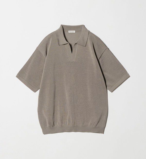 BEAUTY&YOUTH UNITED ARROWS「シャイン ギマ スキッパー ポロニット ウォッシャブル」|ニット・セーター|