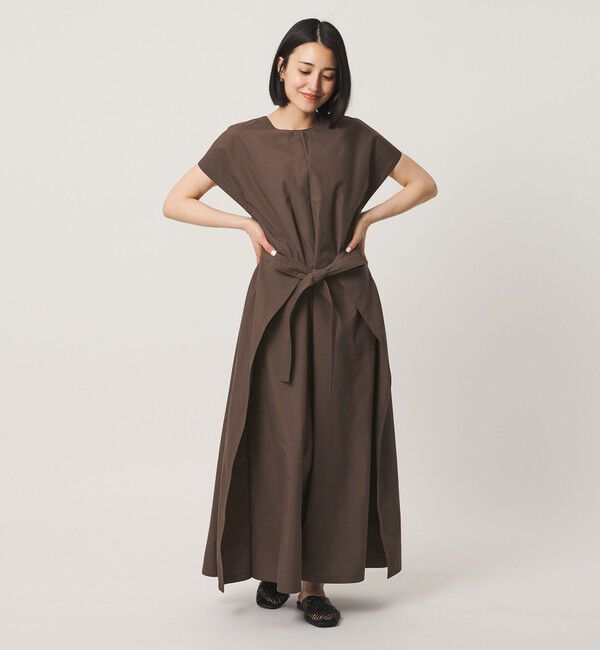 BEAUTY&YOUTH UNITED ARROWS「ラップリボン ワンピース 2WAY ウォッシャブル」|ワンピース|DK.BROWN
