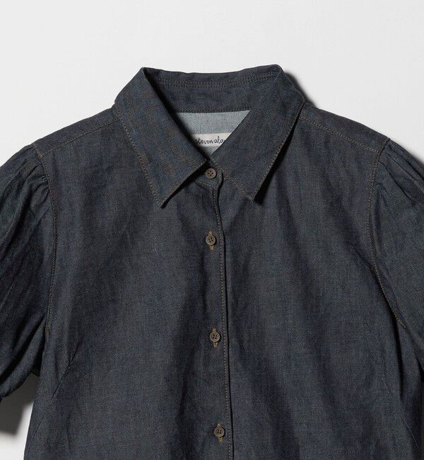 STEVEN ALAN「＜Steven Alan＞ライトオンスデニム パフスリーブ シャツ」|シャツ・ブラウス|