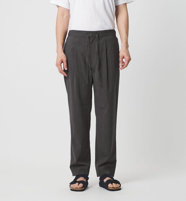 BEAUTY&YOUTH UNITED ARROWS「ソアロン 1プリーツ テーパード イージー パンツ NO.5」|チノ|