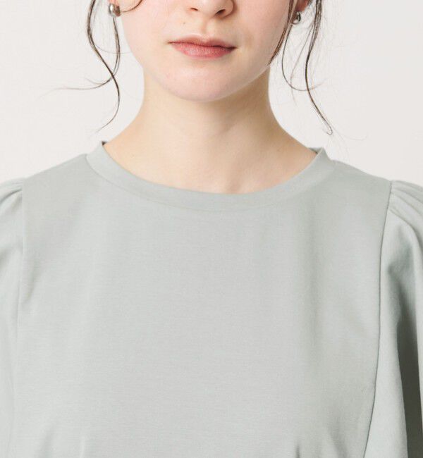 BEAUTY&YOUTH UNITED ARROWS「【WEB限定】ラッフル フリルスリーブプルオーバー 遮熱 吸水速乾」|Tシャツ・カットソー|