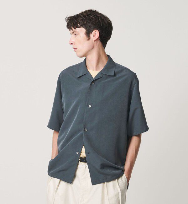 BEAUTY&YOUTH UNITED ARROWS「シルキータッチ ナロー オープンカラー シャツ FORM型」|シャツ・ブラウス|