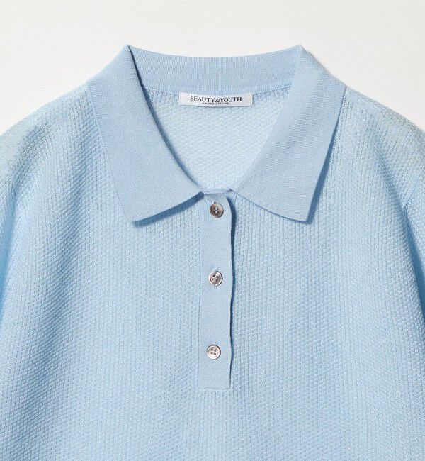 BEAUTY&YOUTH UNITED ARROWS「メッシュ ポロニット プルオーバー ウォッシャブル」|ニット・セーター|