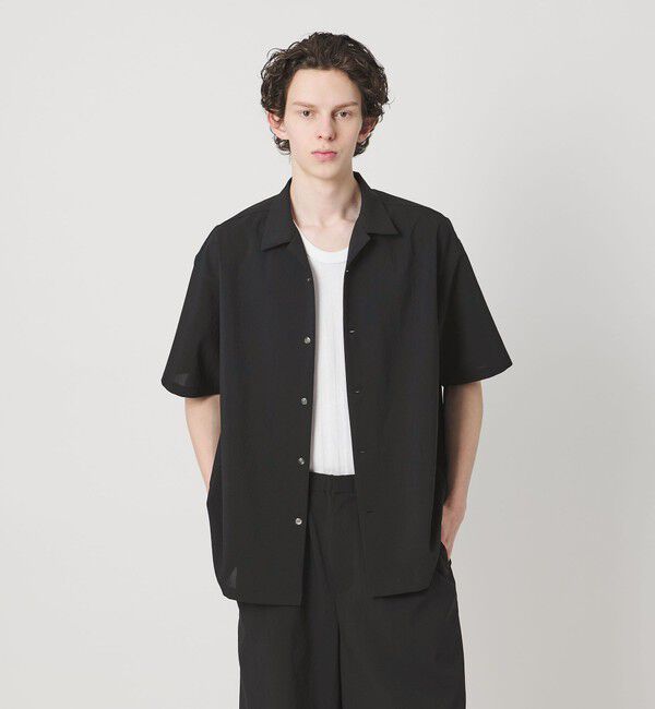 MONKEY TIME「RENU TROシリーズ オープン カラー シャツ -セットアップ対応-」|シャツ・ブラウス|