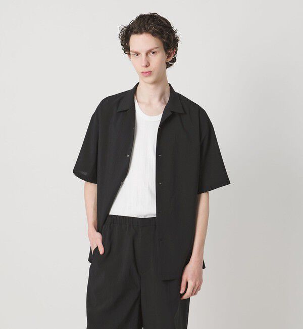 MONKEY TIME「RENU TROシリーズ オープン カラー シャツ -セットアップ対応-」|シャツ・ブラウス|
