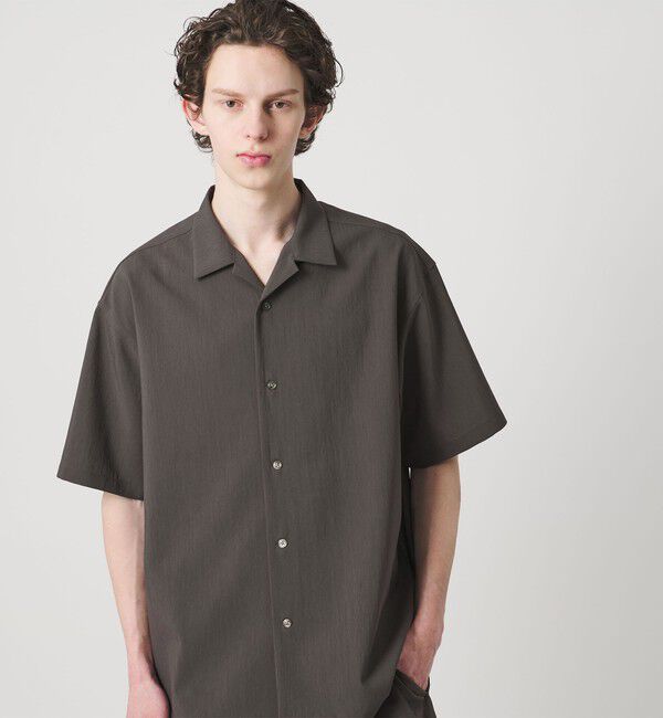 MONKEY TIME「RENU TROシリーズ オープン カラー シャツ -セットアップ対応-」|シャツ・ブラウス|