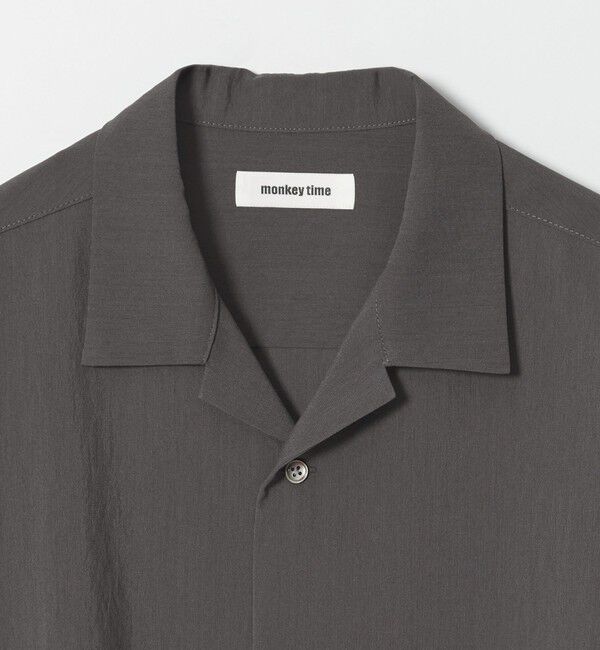 MONKEY TIME「RENU TROシリーズ オープン カラー シャツ -セットアップ対応-」|シャツ・ブラウス|