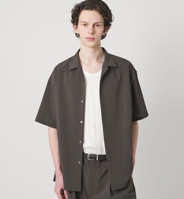 MONKEY TIME「RENU TROシリーズ オープン カラー シャツ -セットアップ対応-」|シャツ・ブラウス|