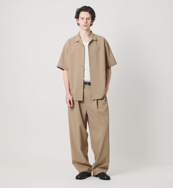 MONKEY TIME「RENU TROシリーズ オープン カラー シャツ -セットアップ対応-」|シャツ・ブラウス|