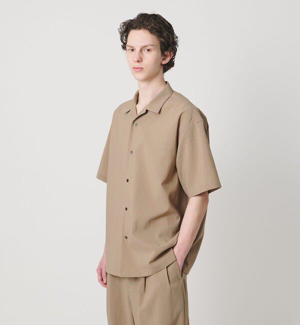 MONKEY TIME「RENU TROシリーズ オープン カラー シャツ -セットアップ対応-」|シャツ・ブラウス|
