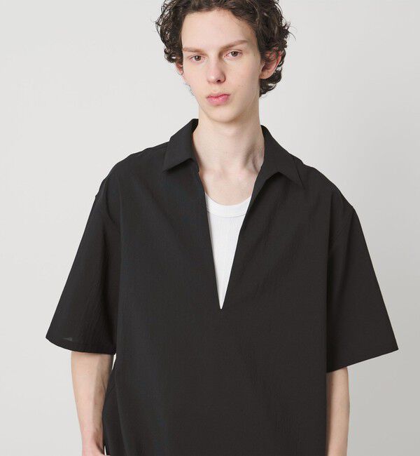 MONKEY TIME「RENU TROシリーズ ディープ Vネック シャツ -セットアップ対応-」|シャツ・ブラウス|