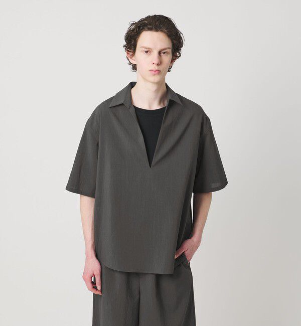 MONKEY TIME「RENU TROシリーズ ディープ Vネック シャツ -セットアップ対応-」|シャツ・ブラウス|