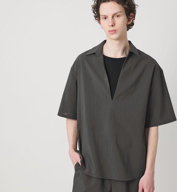 MONKEY TIME「RENU TROシリーズ ディープ Vネック シャツ -セットアップ対応-」|シャツ・ブラウス|