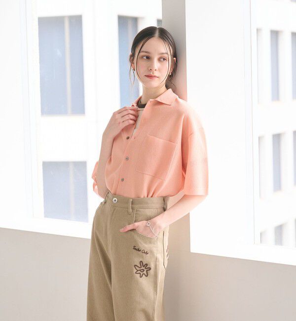 BEAUTY&YOUTH UNITED ARROWS「ミラノリブ ショートスリーブ シャツカーディガン ウォッシャブル」|カーディガン|