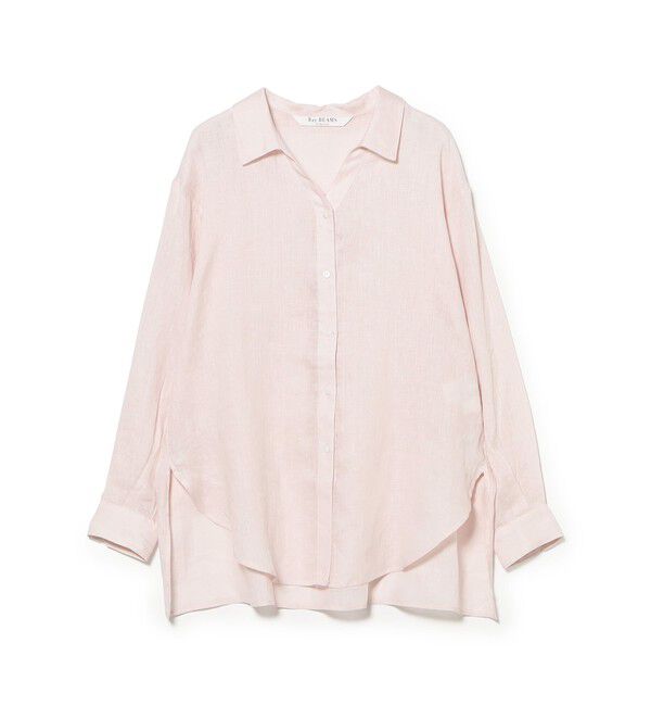 Ray BEAMS 「リネン スキッパー シャツ」|シャツ・ブラウス|
